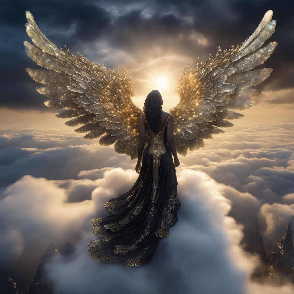 An Angel Wing From The Sky Background, How To Make A Picture With