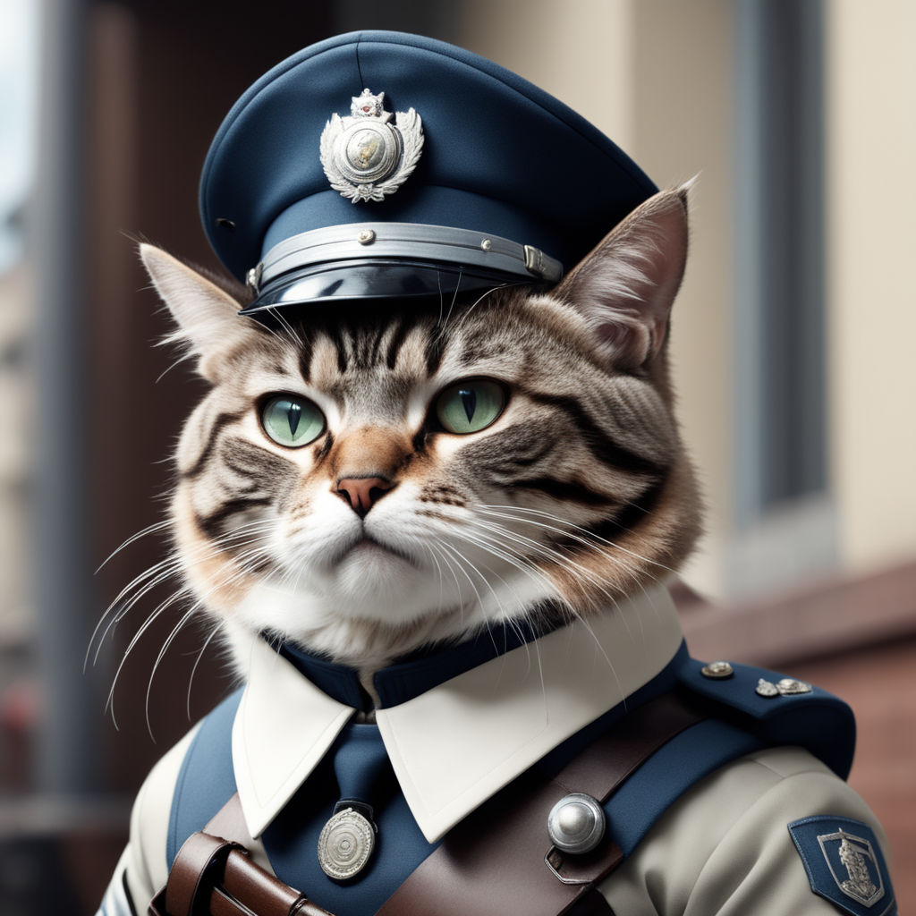 Cats in police uniforms - Playground