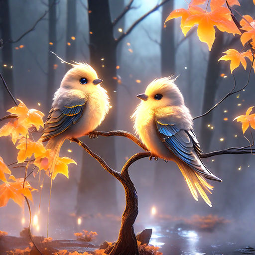 cute twin birds wallpaper – Dazzling Wallpapers