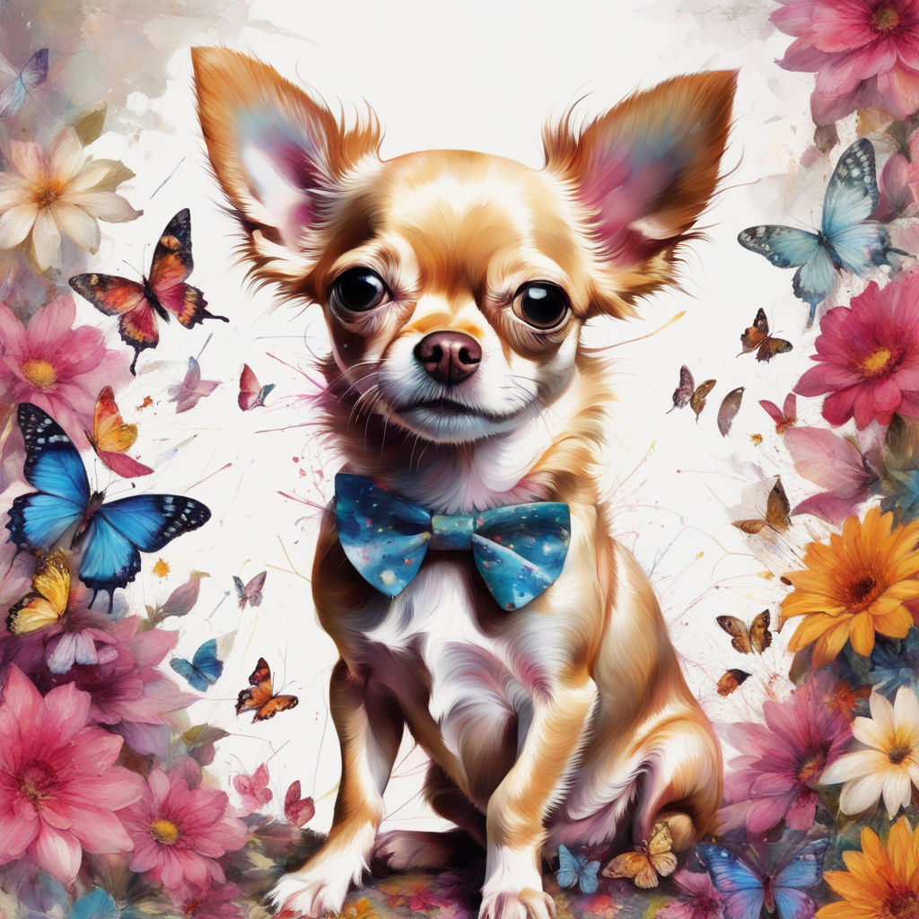 Cute Shihpoo Dog - Diamond Paintings 