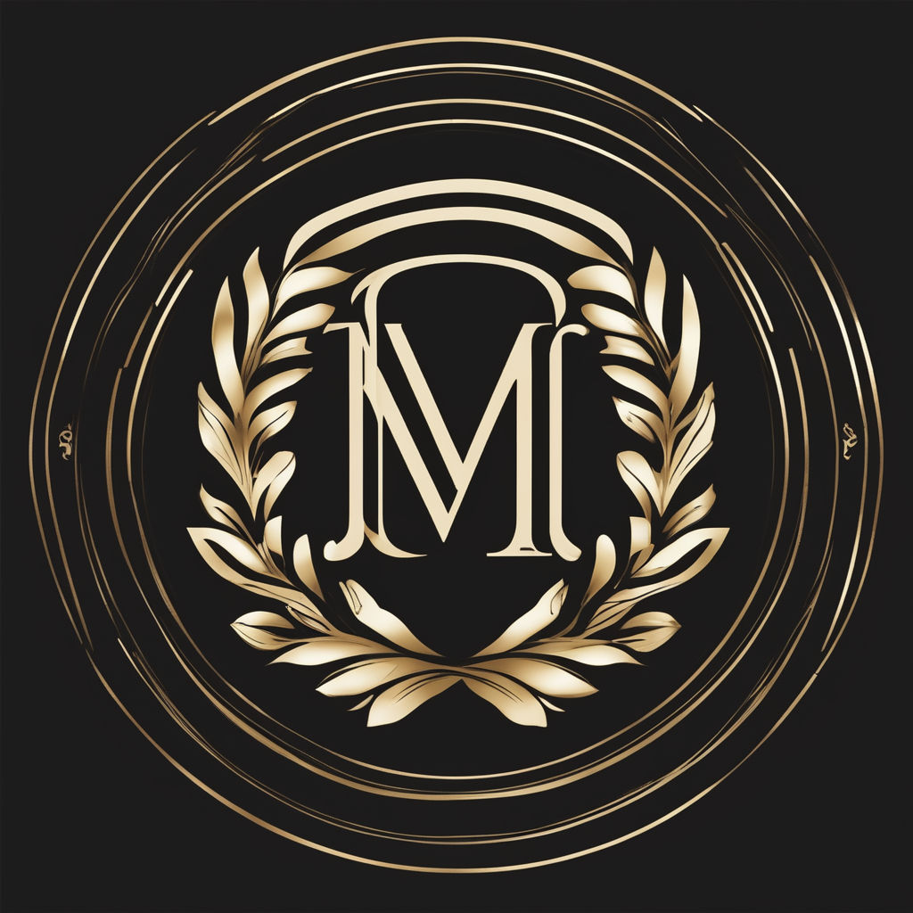 Premium Vector  Gm logo in unique, luxurious, mature, and elegant style. a  modern classic monogram serif font.