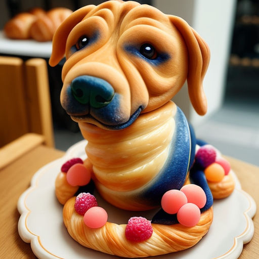 Pup Pastry Croissant Dog Toy