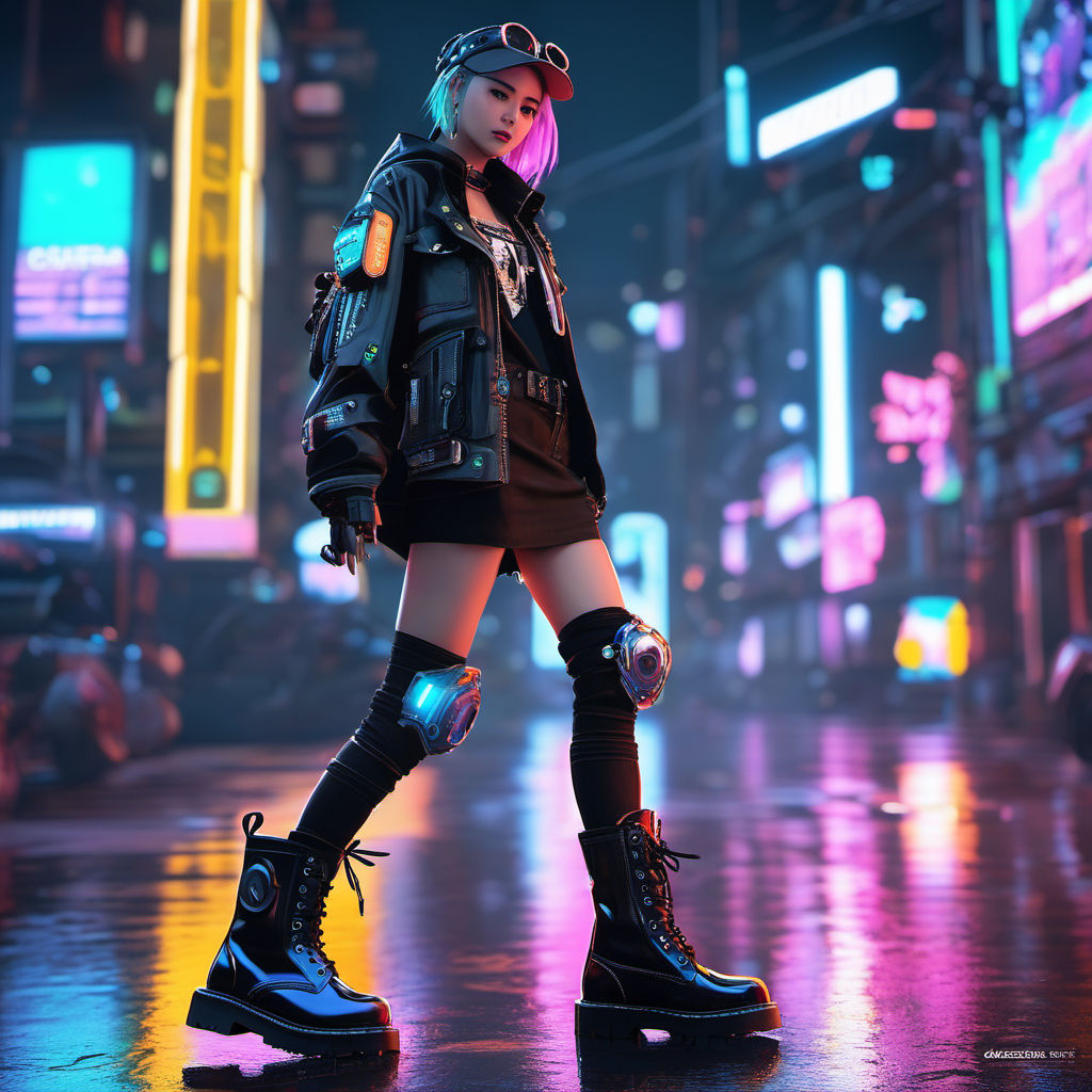 Cyberpunk Purple Sneaker Boots Shoes