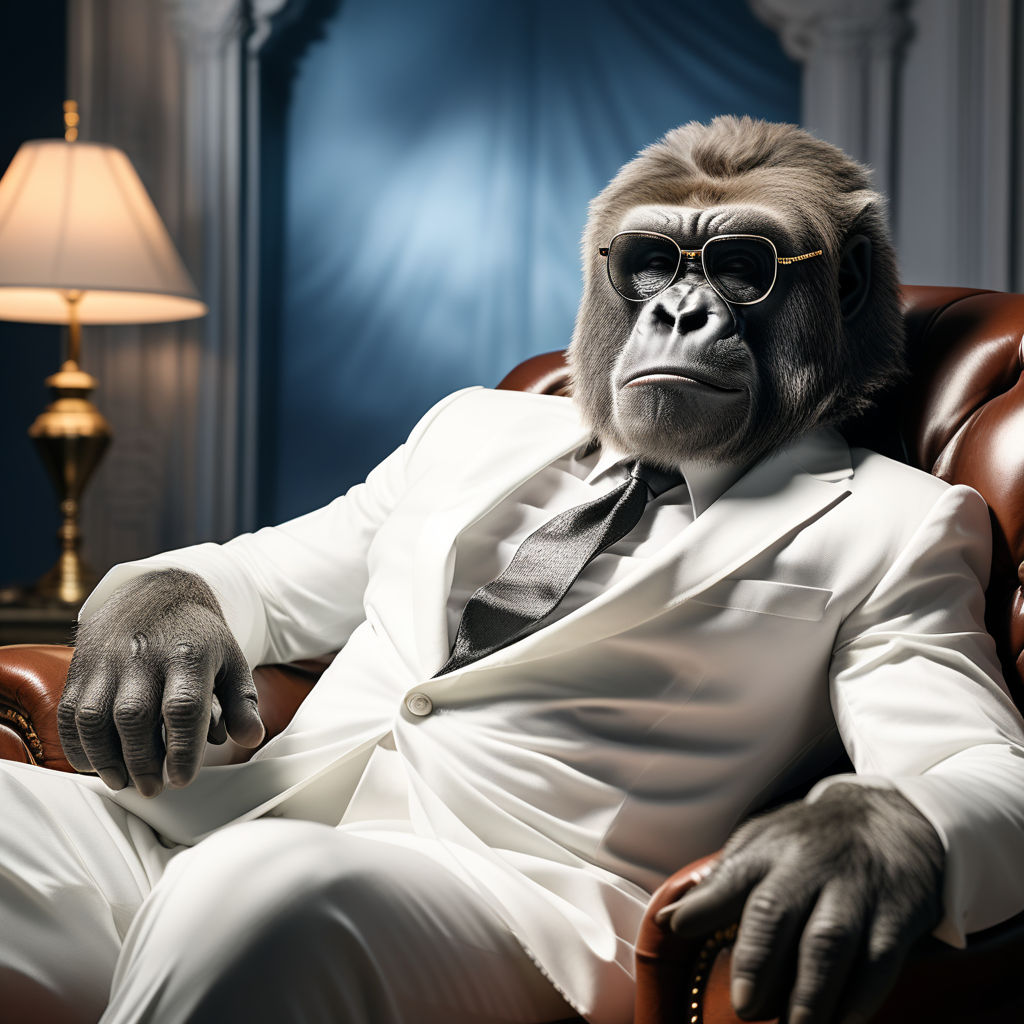 Another Gorilla Wearing a Tie