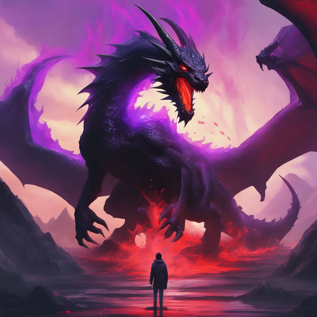 purple fire dragon