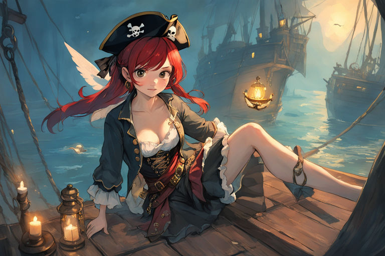 anime pirate girl wallpaper