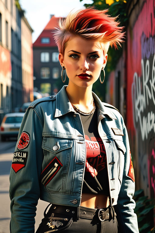 Rebellious Red  80s punk fashion, Punk fashion, Punk outfits