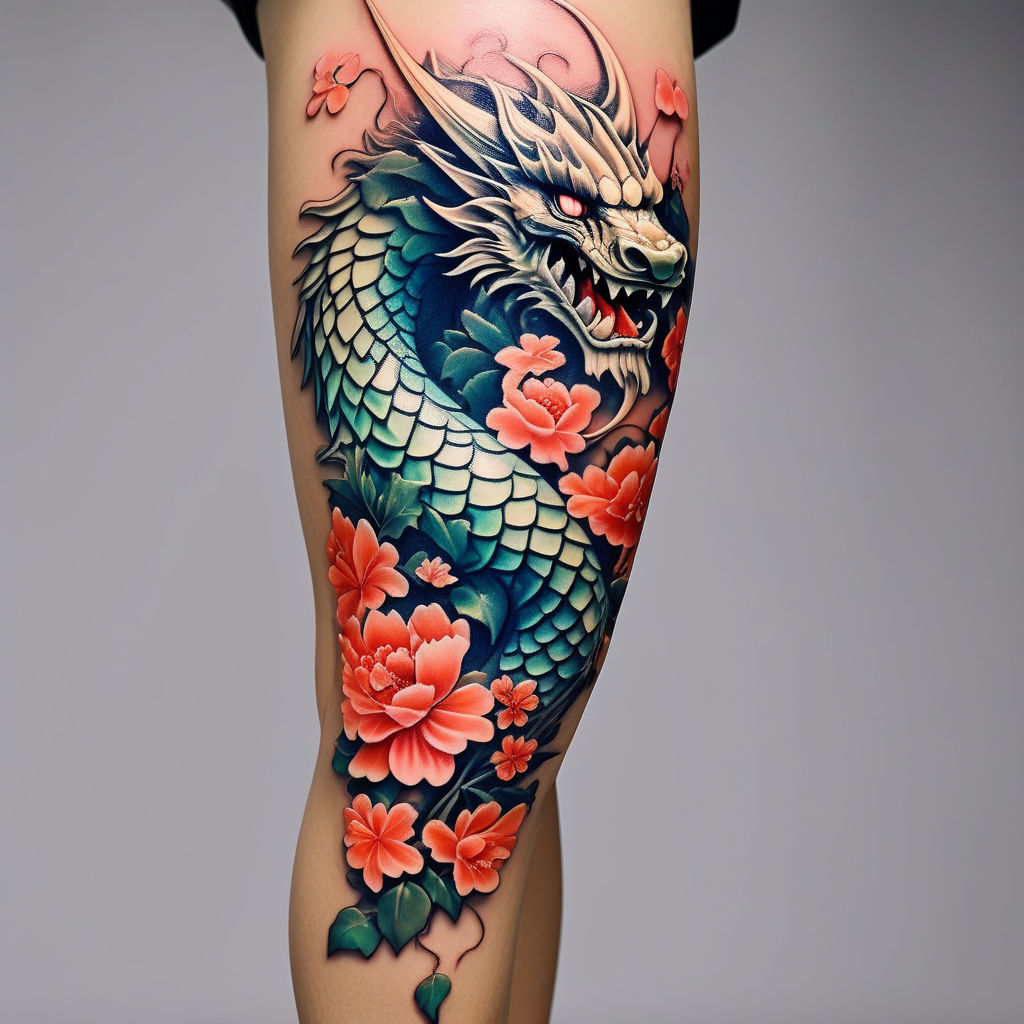 Blue Dragon Tattoo - Tattoo Design