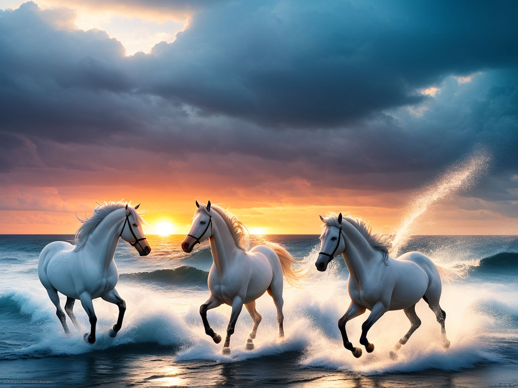 white flying horse wallpaper hd