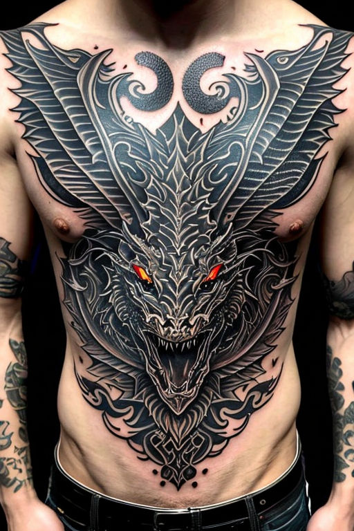 dragon scale tattoos