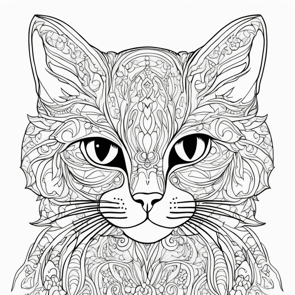 Animal Coloring Book for Adults Black Background - Art Therapy Coloring