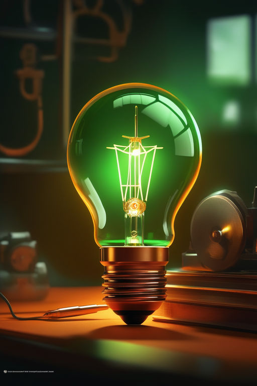 green light bulb wallpaper