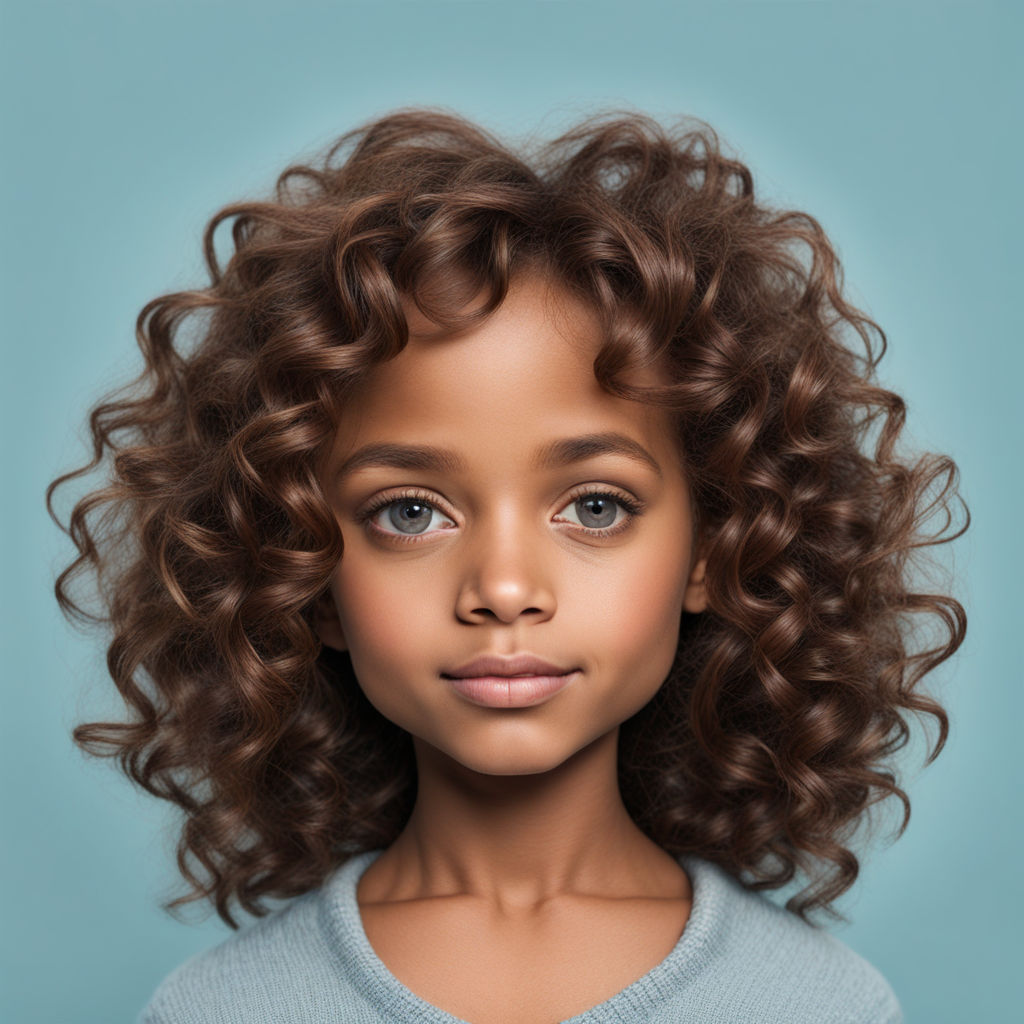 A young lightskin black girl with blue eyes - Playground