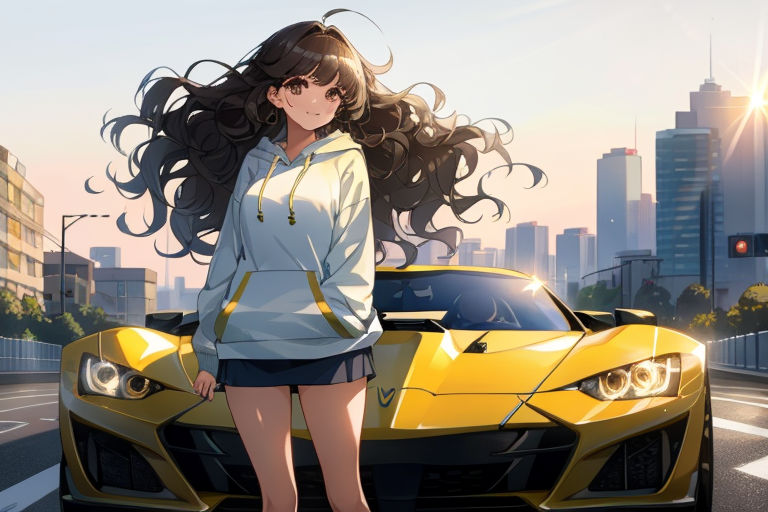 Itasha Super Sonico Anime Style Side Graphics for any Car Body   autodesignshop