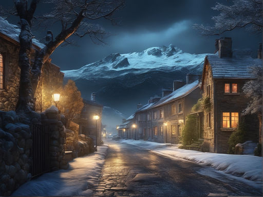 dark winter night wallpaper