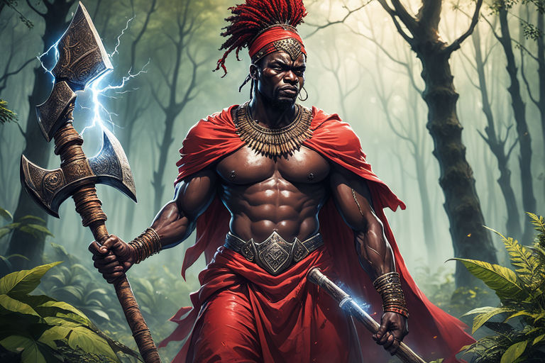 african warrior man