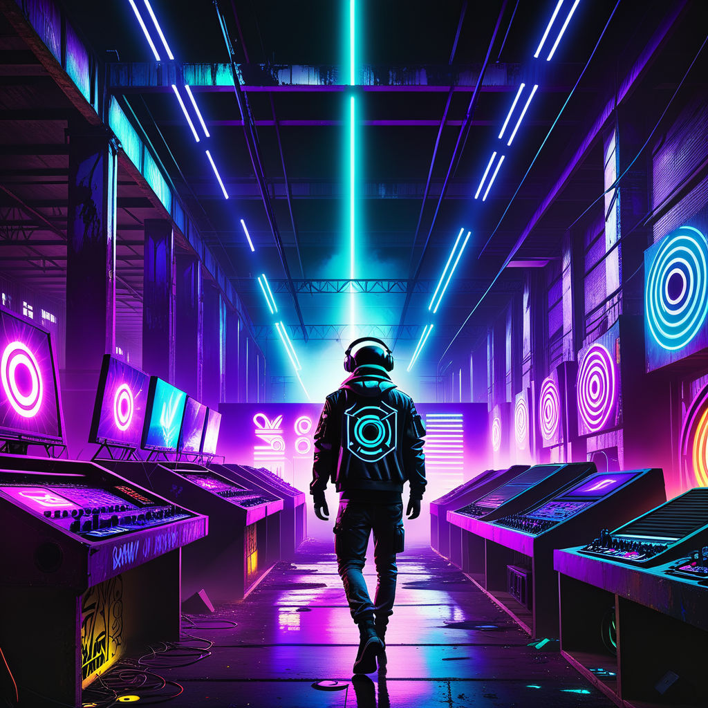 Premium Photo  Illustration of gaming background abstract cyberpunk style  of gamer wallpaper neon glow light of scifi fluorescent sticks digitally  generated image not based on any actual scene or pattern