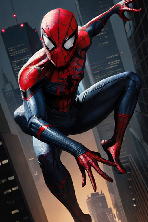 Poster Spider-Man Miles Morales - Cybernetic Swing