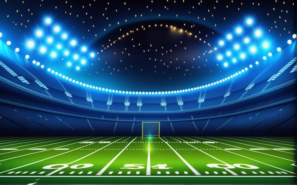 American Football Stadium Jumbotron Background High-Res Vector