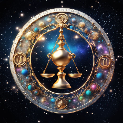 Libra Scales Zodiac Sign Digital Art by Anna W - Pixels