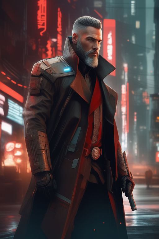 a portrait of a cybernetic batman, cyberpunk concept