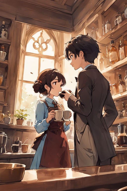 victorian anime couple