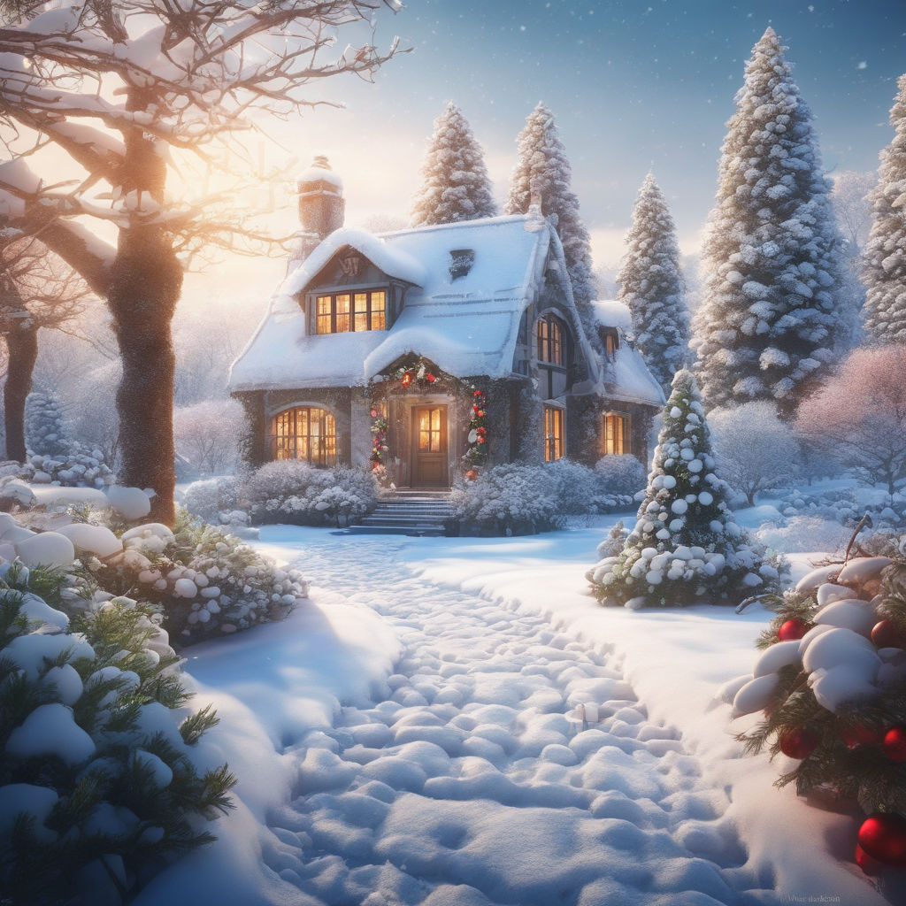 create an amazingly beautiful winter wonderland with snow