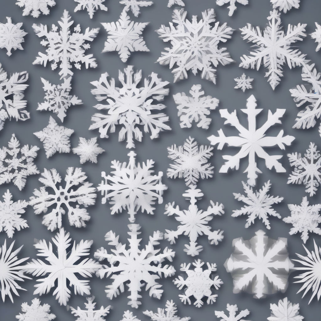 Premium Photo  Close up pattern of white felt snowflakes