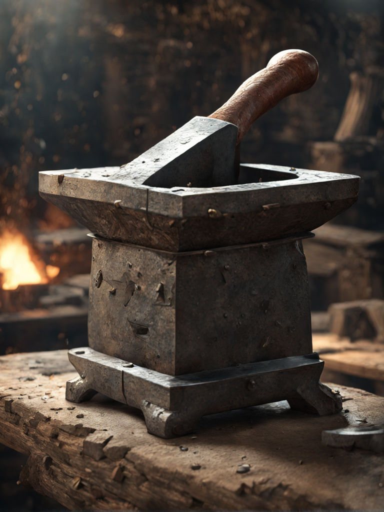 Golden Ring Anvil Goldsmith Hammer Jewelry Workshop Still Life Copy Stock  Photo by ©fermate 200081436