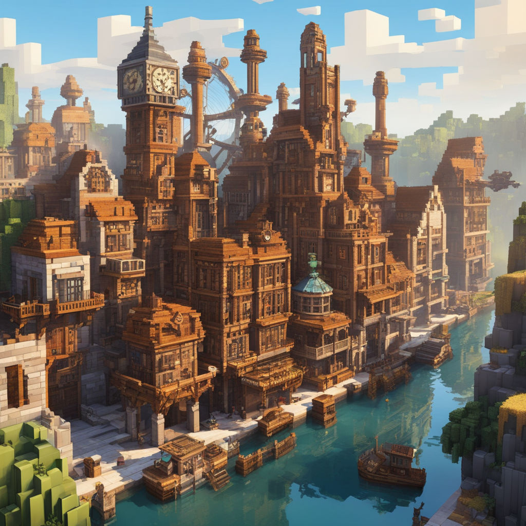 steampunk city minecraft