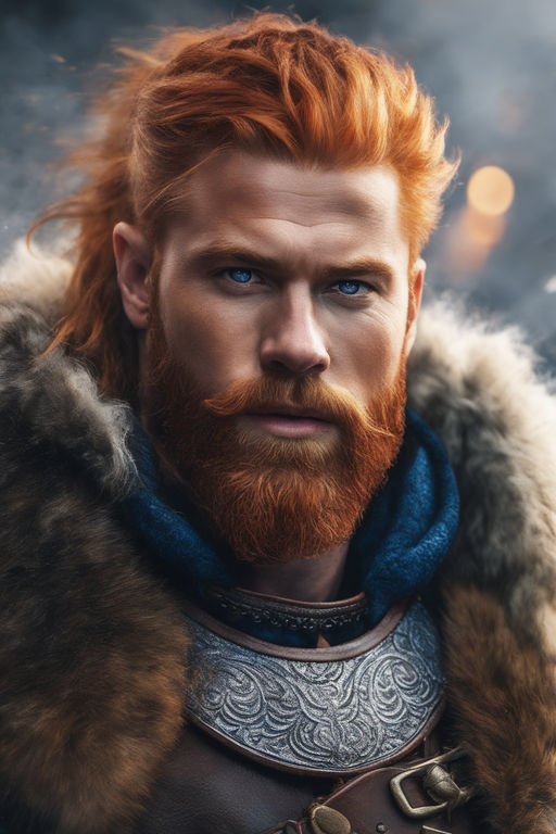 redhead viking art