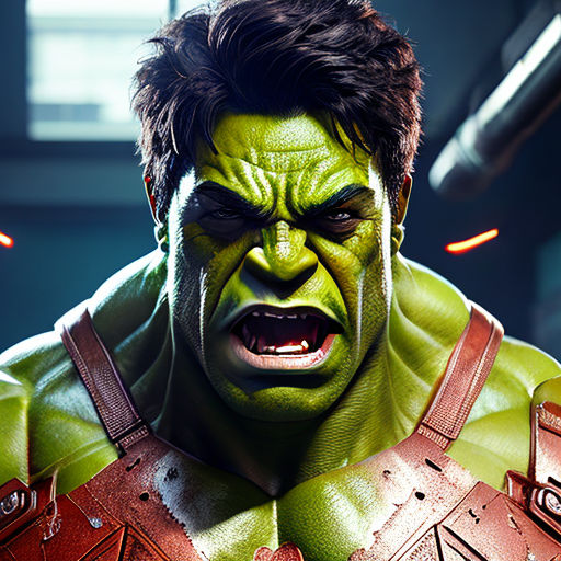 angry screaming hulk