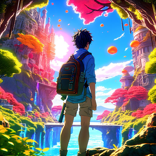 Dreamy psychedelic anime, extremely colorful, | Stable Diffusion