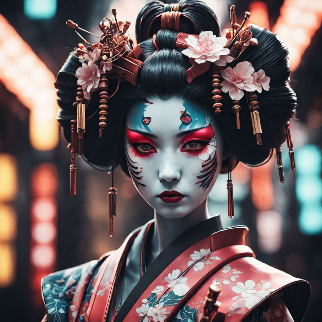 geisha wallpaper picture, by nehayash for: chinese dolls photoshop contest  - Pxleyes.com