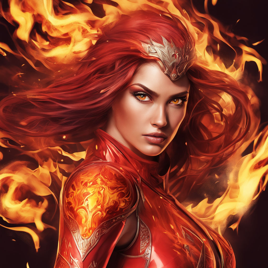 fire girl superhero