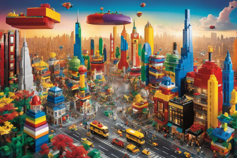 lego movie city background