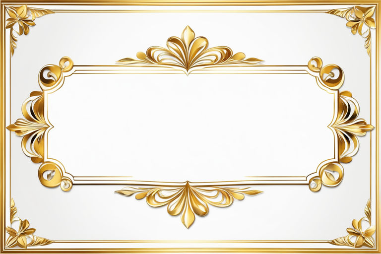 Golden Photo Frame PNG Landscape  Frame border design, Frame, Photo frame