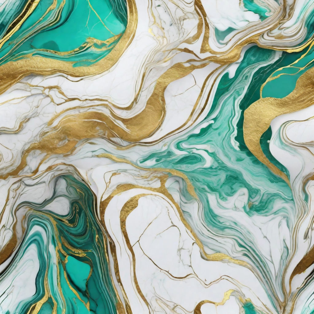 Abstract Turquoise Bluish Green Marble Paint Background with Gold Veins  Stock Image - Image of veins, painting: 259799511