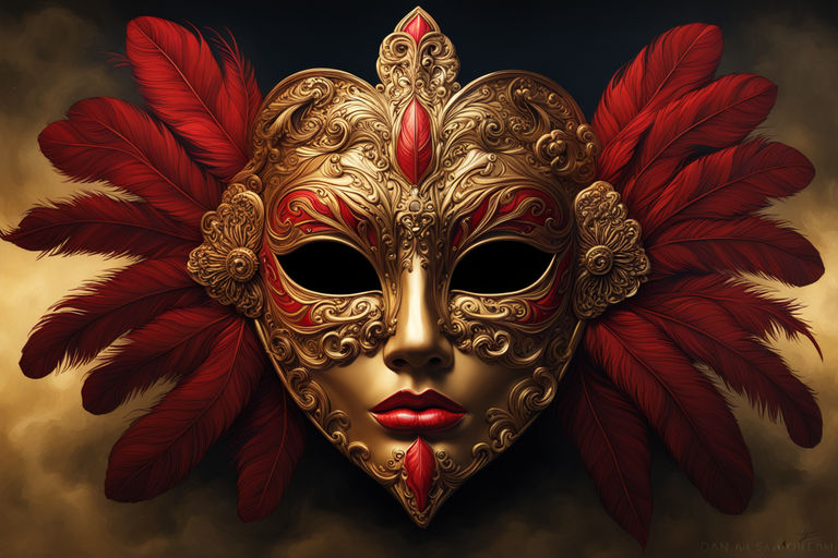 Venetian Masquerade Mask and Tiara Image Prompt - Midjourney Creation –  Socialdraft