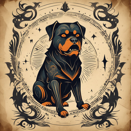 Rottweiler Temporary Fake Tattoo Sticker set of 2 - Etsy