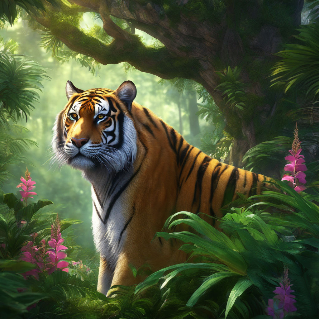 and the impact of its botanical control on the ecosystem it inhabits. The  focus should be on capturing the essence of the Emerald Tiger as a symbol  of balance - Playground