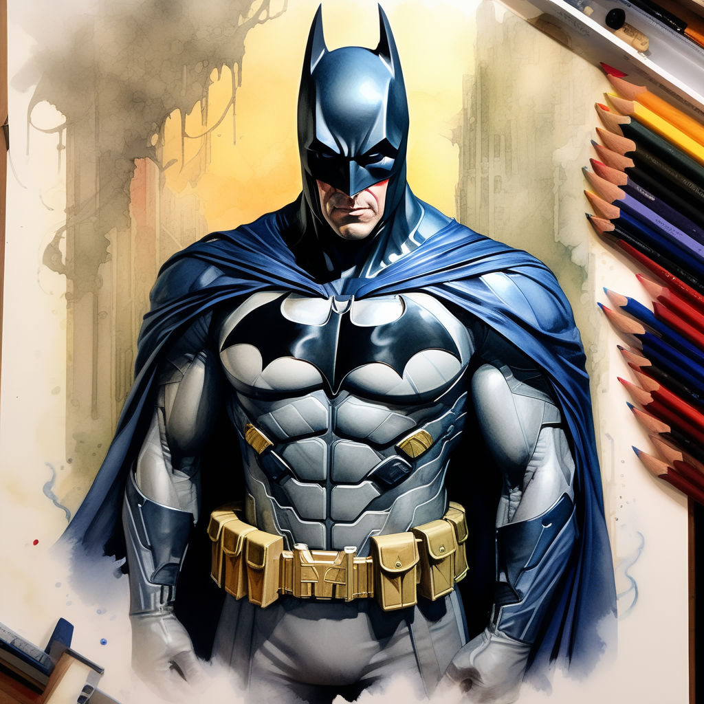How to draw (batman) Drawing colour pencil step by step easy | Batman  drawing, Drawings, Drawing tutorial