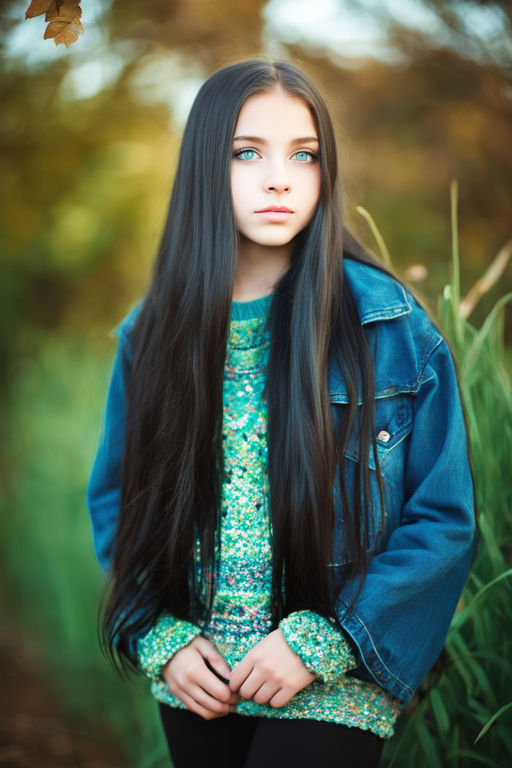 little girls with black hair and blue eyes