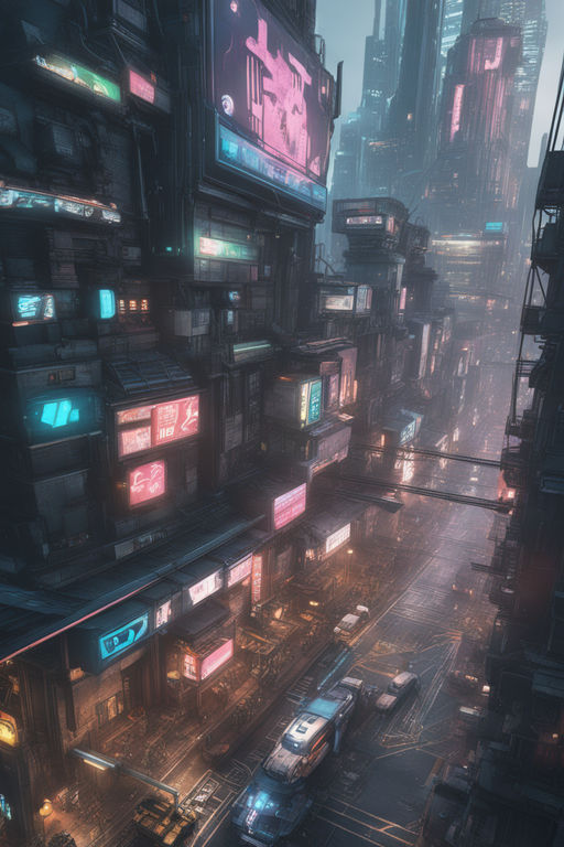 Cyberpunk phone, aesthetic dystopian HD phone wallpaper