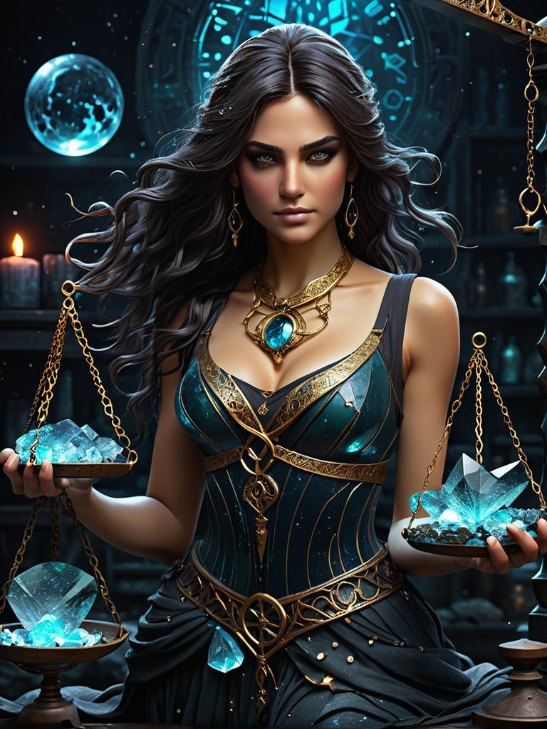 Libra Scales Zodiac Sign Digital Art by Anna W - Pixels