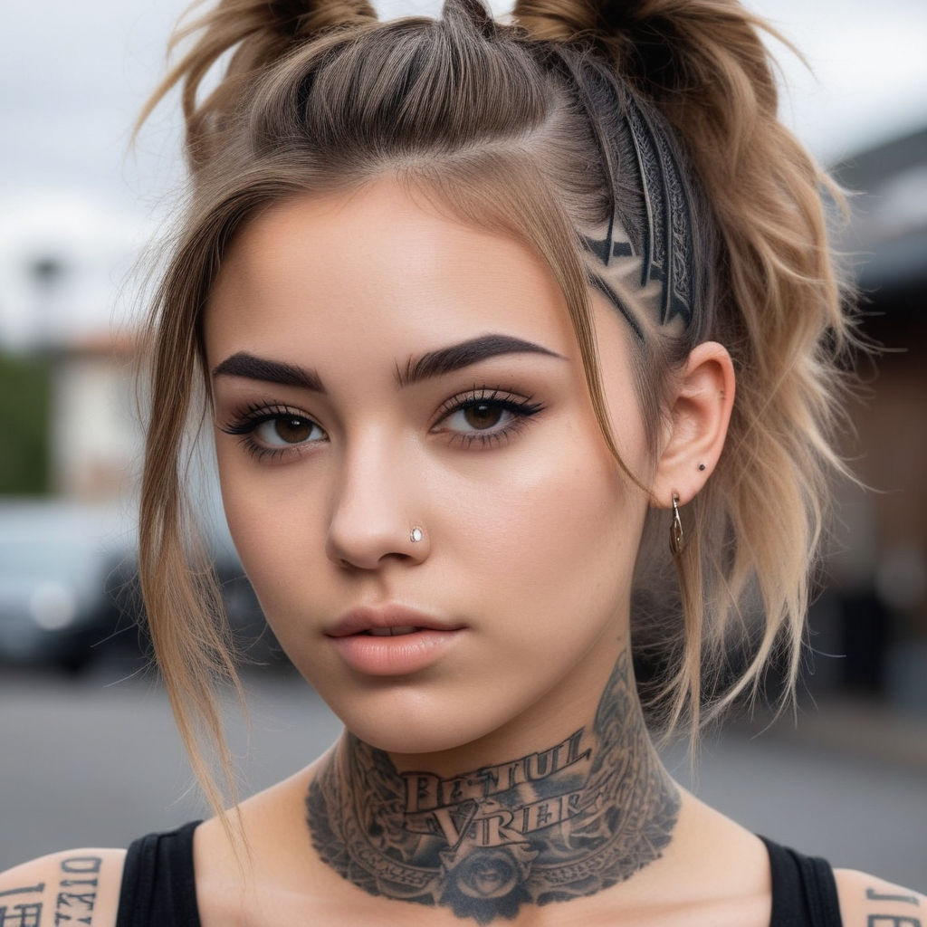 Pin by ⭒ on Beauties | Small face tattoos, Face tattoos for women, Girl face  tattoo