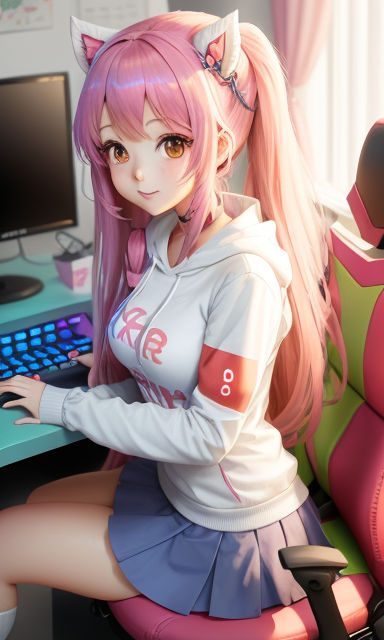 Anime Kawaii Gamer Girl, Cool Gamer Girl HD phone wallpaper | Pxfuel