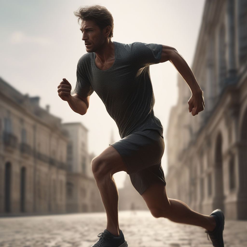 Premium Photo | 3d male medical figure in running pose showing front view  with leg bones highlighted
