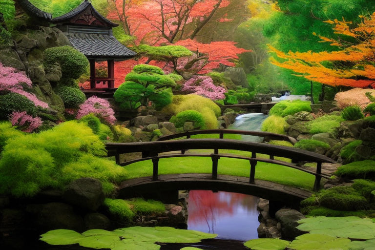 japanese garden backgrounds