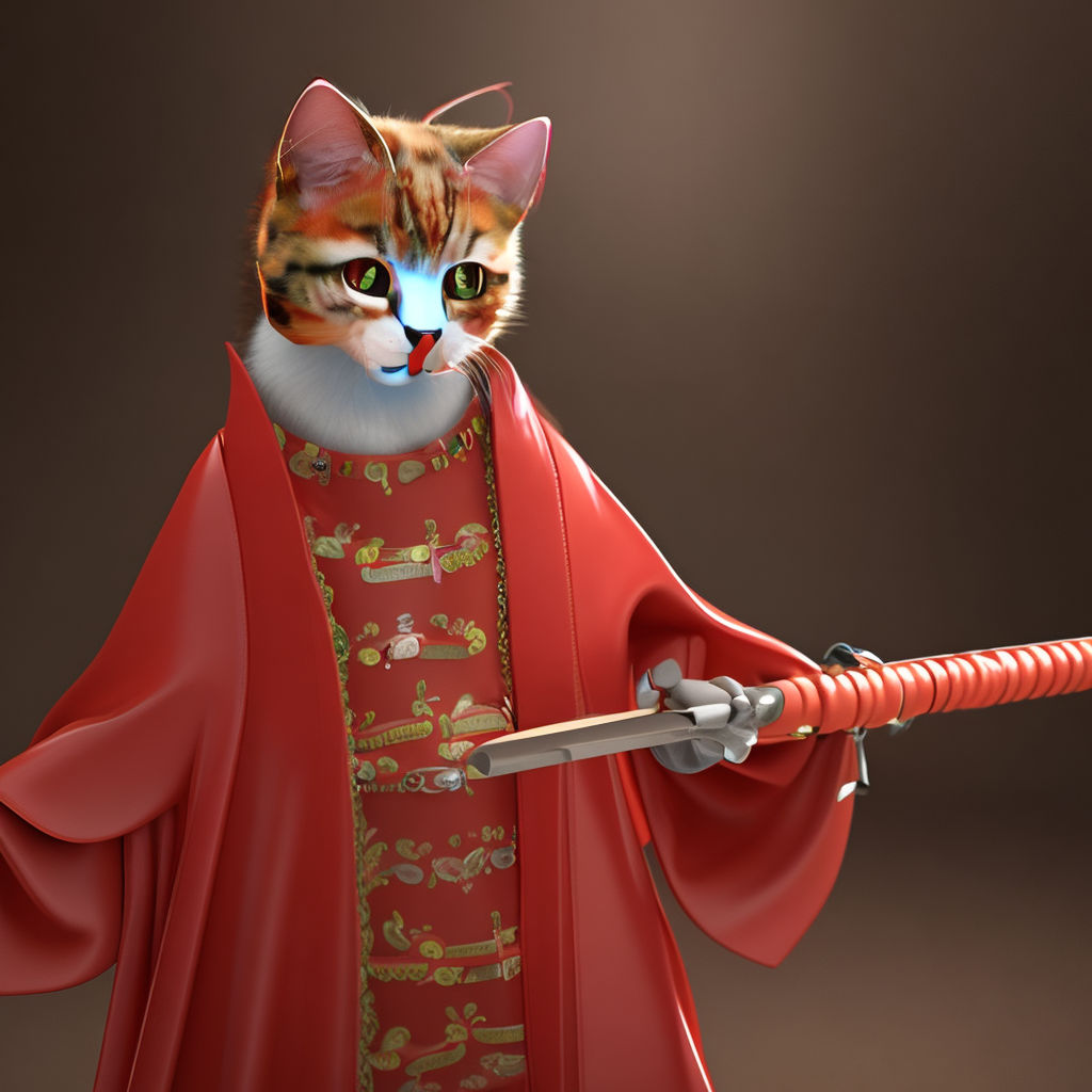 ArtStation - catgirl samurai